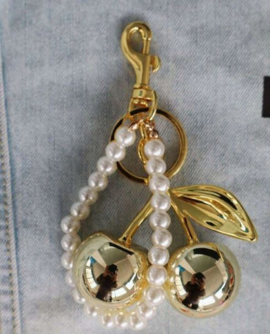 The Cherry Keychain with Beads