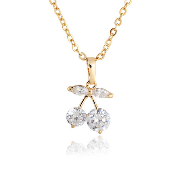 Crystal Cherry necklace