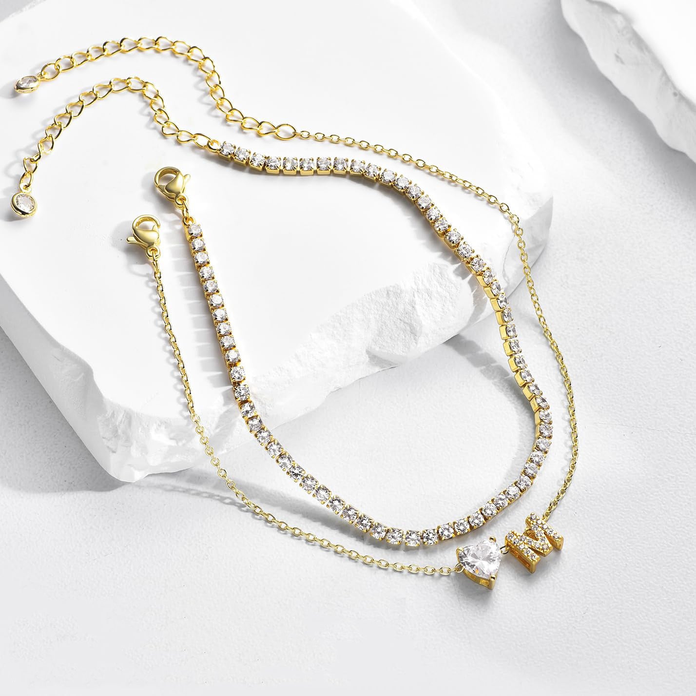 Crystal Anklet - Custom Intials