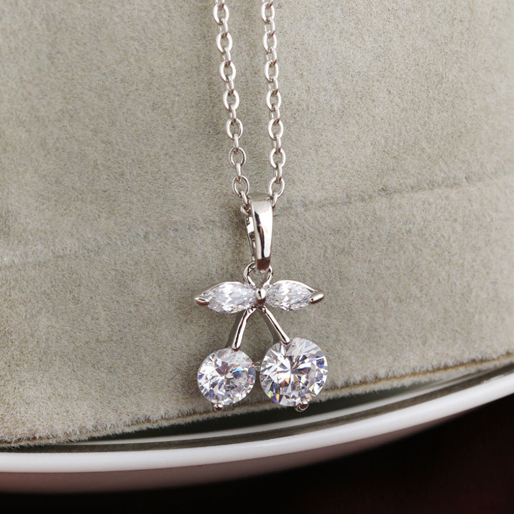 Crystal Cherry necklace