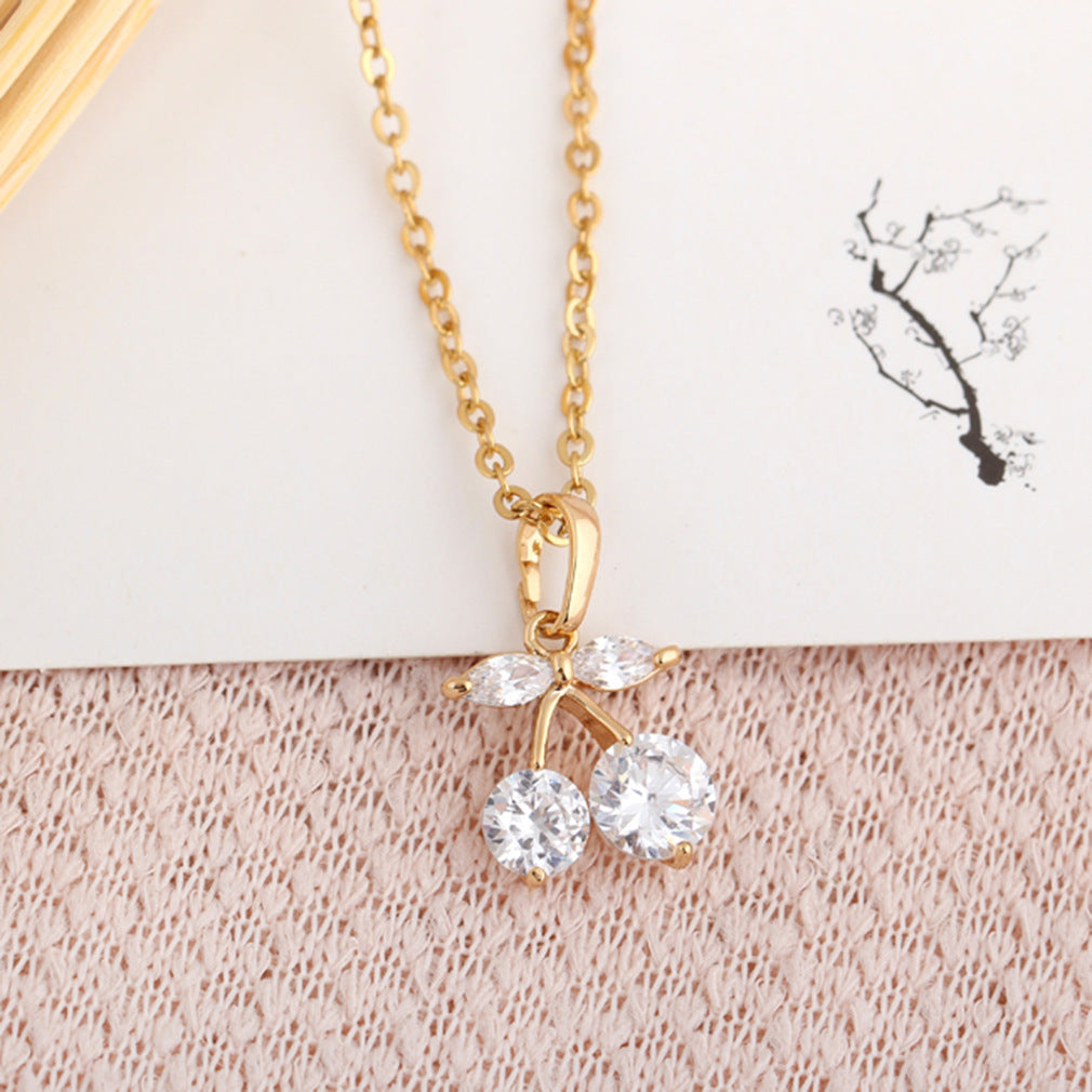 Crystal Cherry necklace