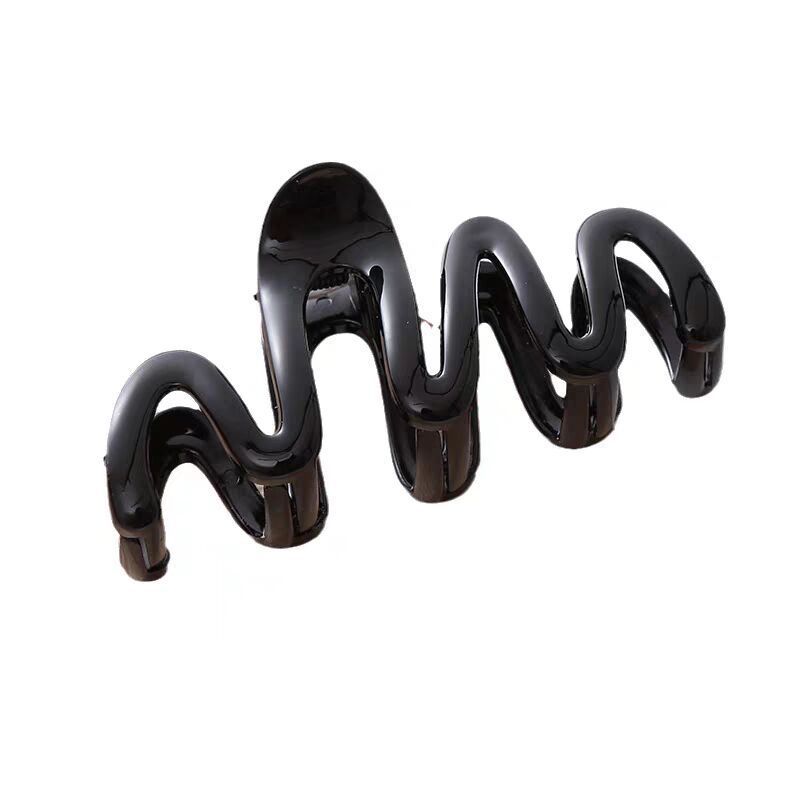 00's Pastel Wavy Claw Clip